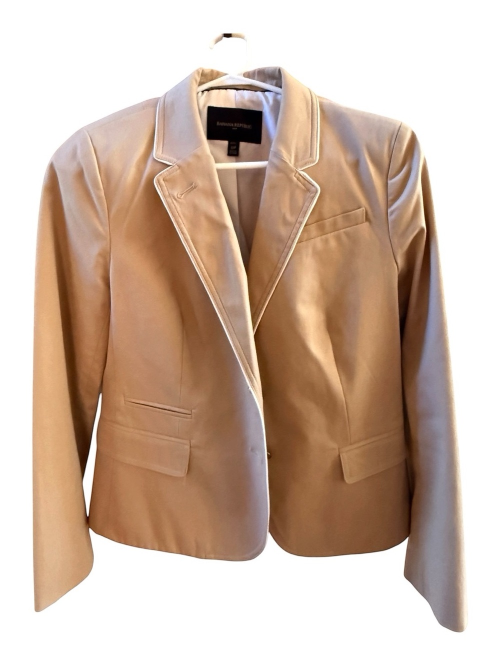 Banana Republic Women's Tan Single-Button Blazer